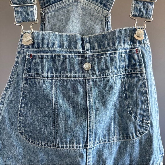 Women's Y2k Tommy Hilfiger Rare Denim Overalls Sz M - Picture 6 of 10